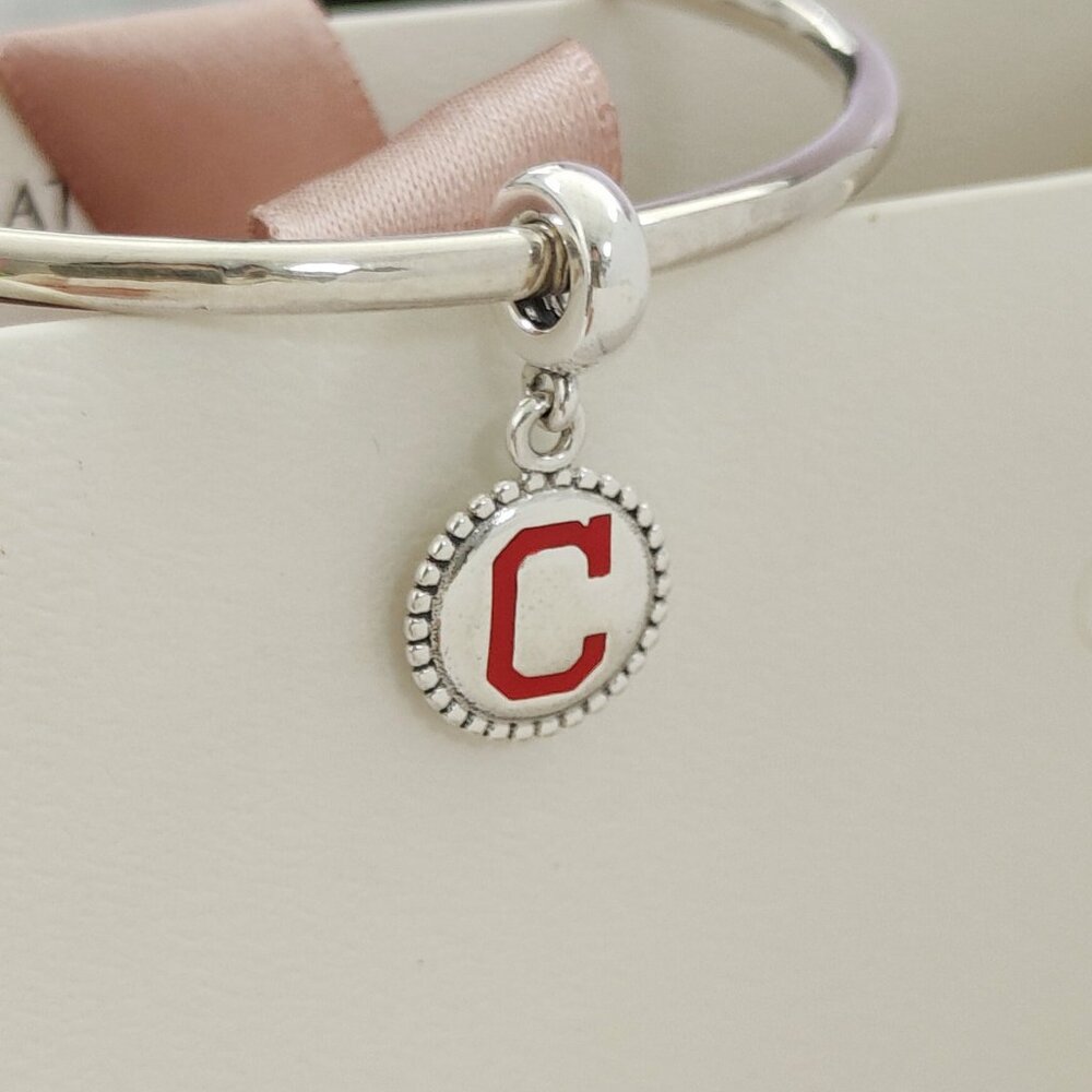 Pandora Cleveland Indians Baseball Dangle Charm